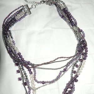 Purple, Crystal, Necklace
